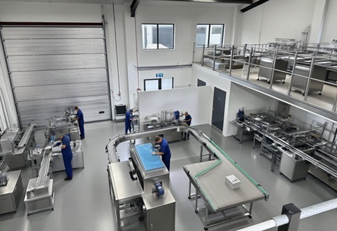 Packaging machinery installation and support area