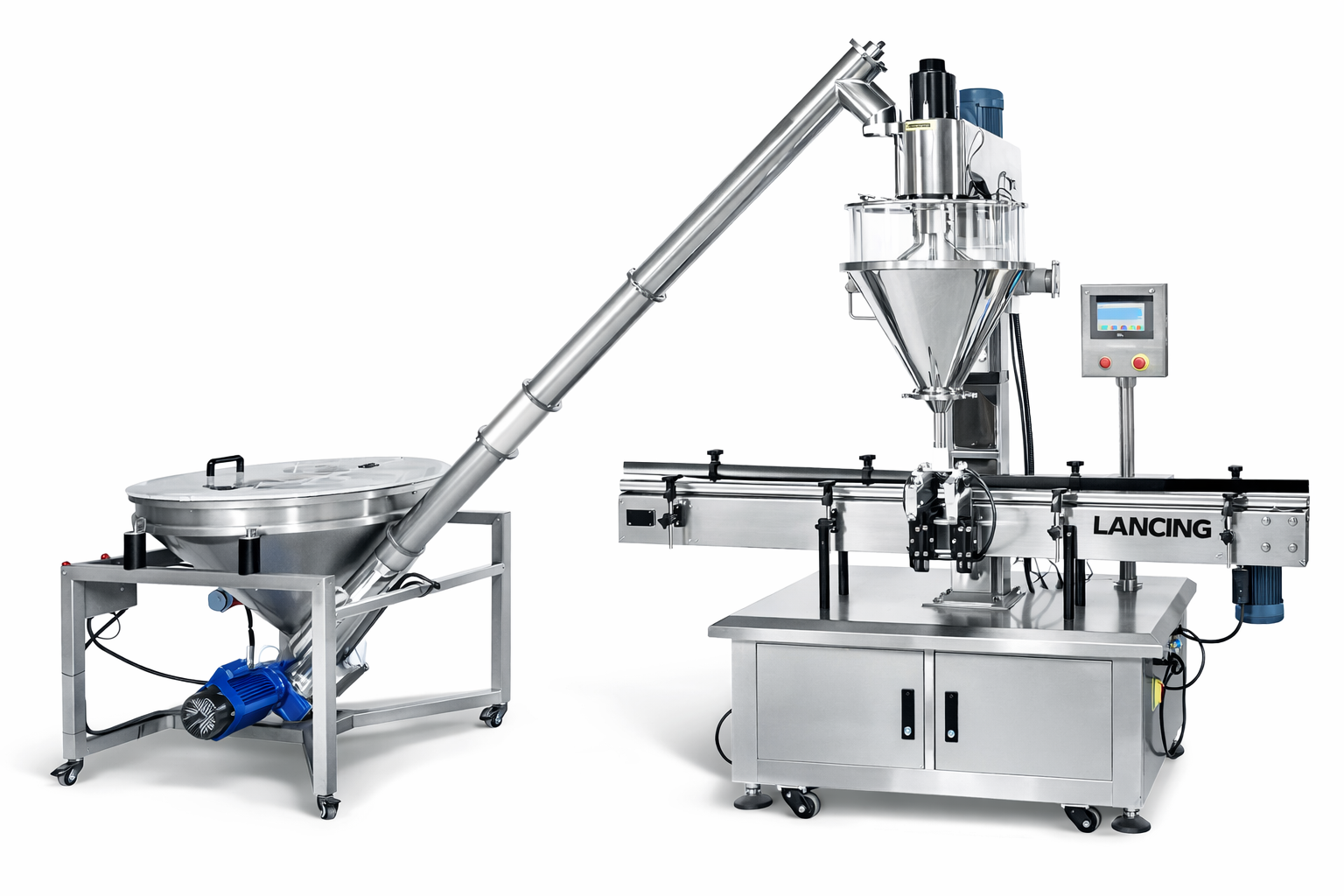 Automatic auger powder filling machine