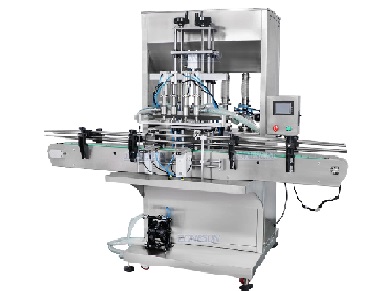 Servo motor tracking/following nozzle piston filling machine