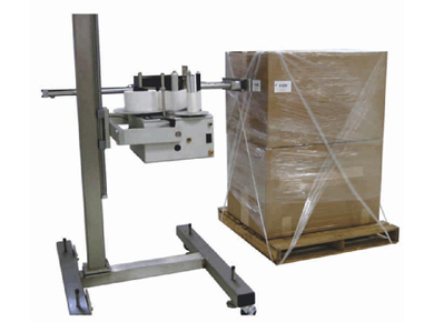 Corner print and apply labeler for cartons and pallets