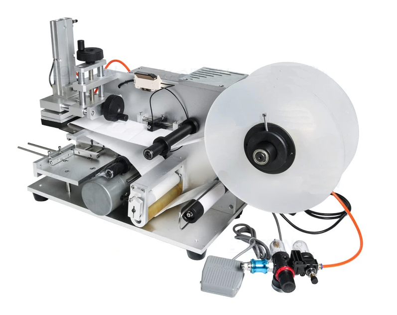 TB‑60 semi‑automatic flat bottle/cap labelling machine